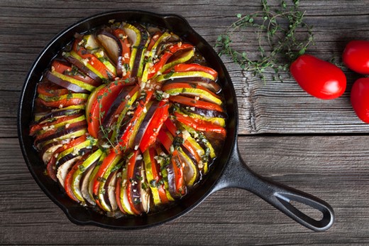 Oven-Roasted Ratatouille with Shaved Pecorino